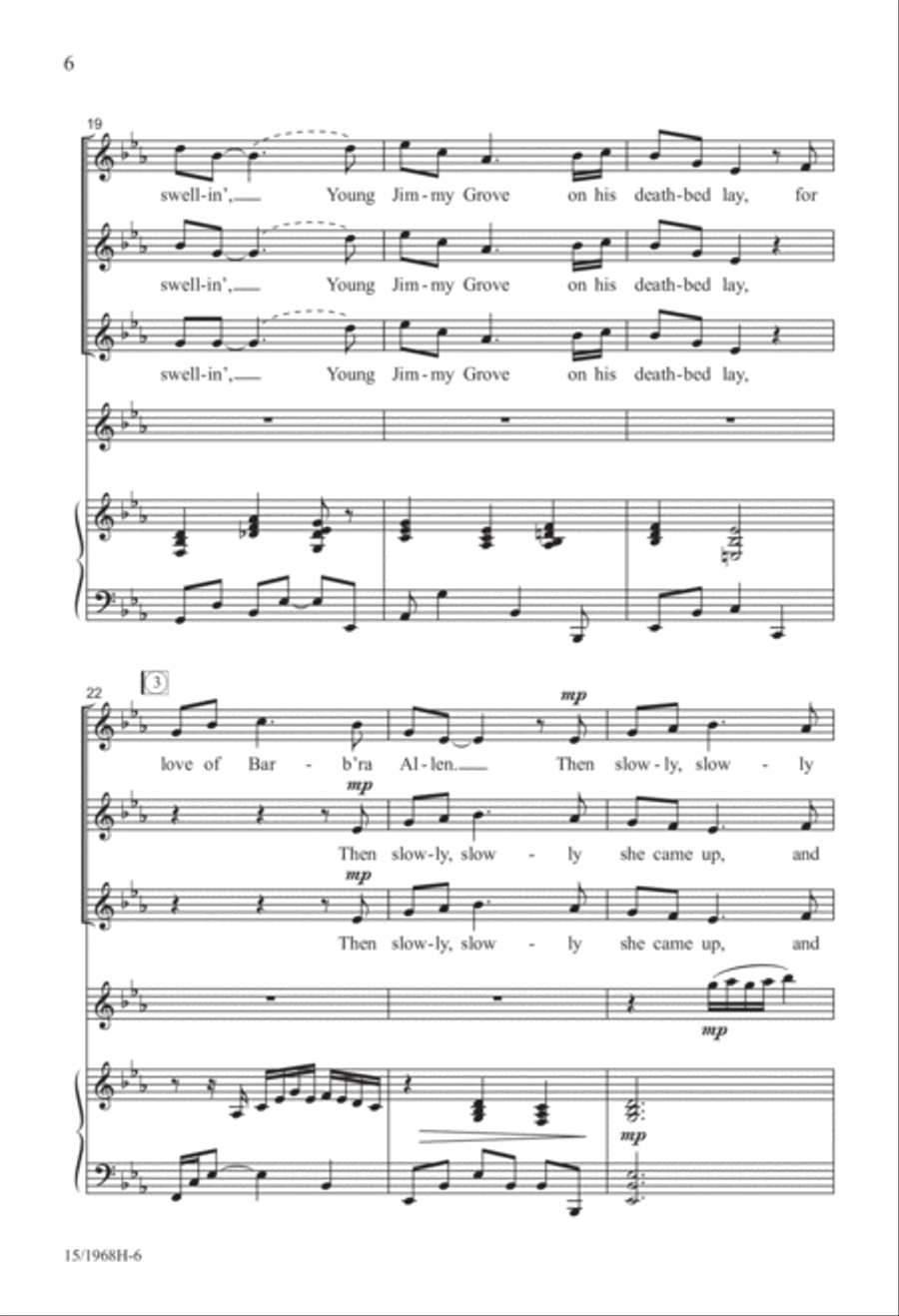 Barbara Allen Barbara Allen SSA scores gallery preview page 6