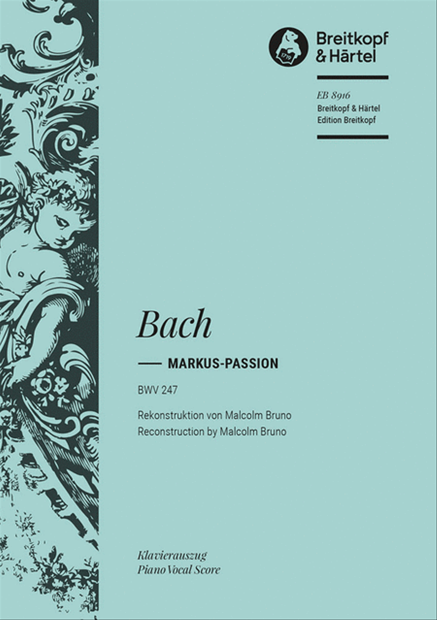 Markus Passion BWV 247 4-Part scores gallery preview page 1