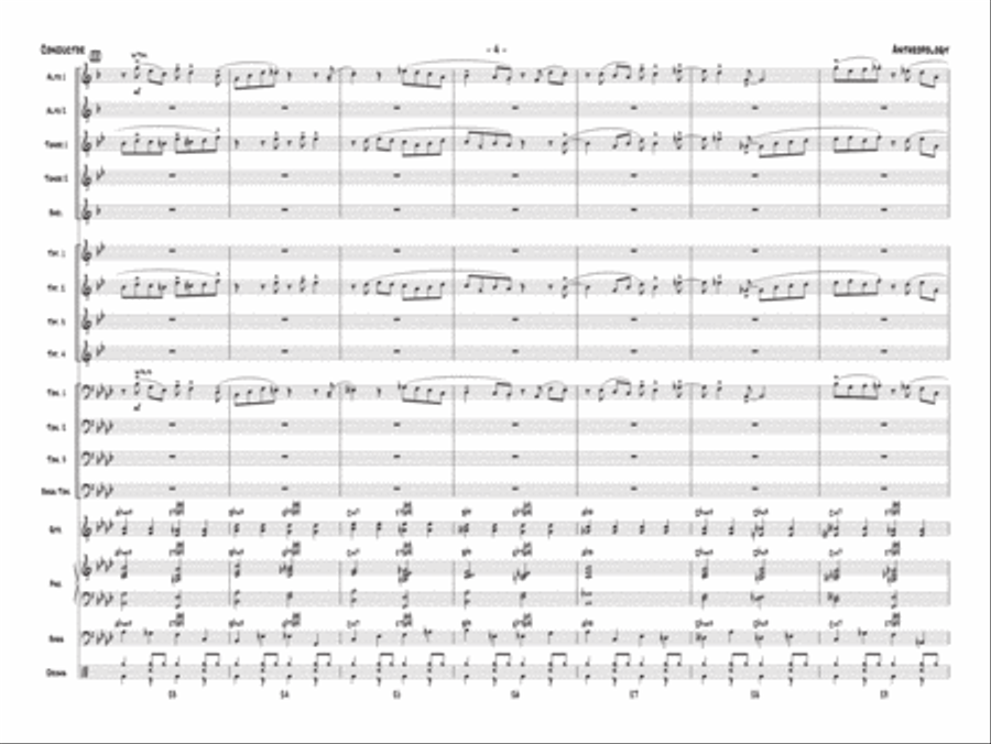 Anthropology Anthropology Jazz Ensemble scores gallery preview page 5