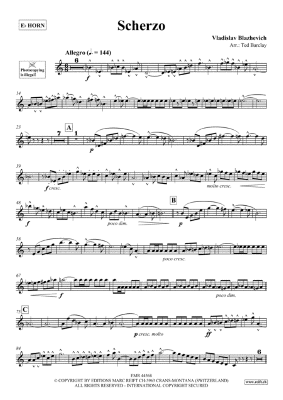 Scherzo Horn scores gallery preview page 2
