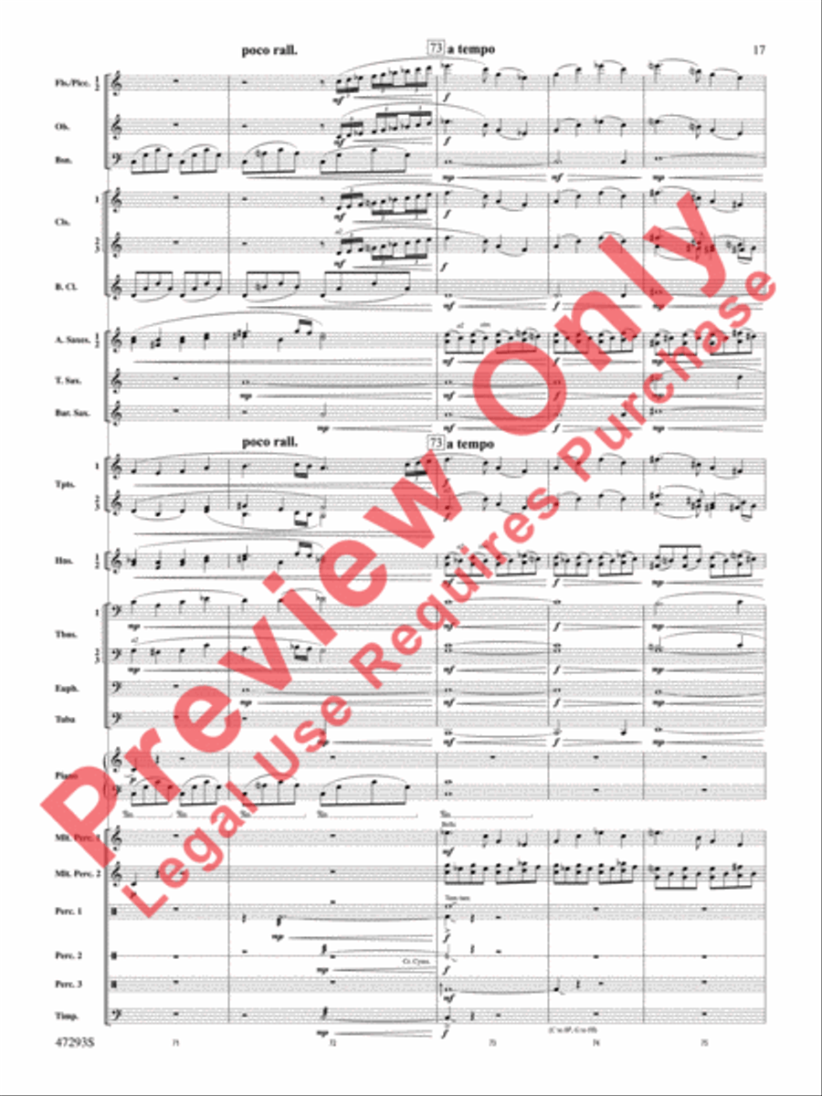 Phantasmagoria Concert Band scores gallery preview page 18