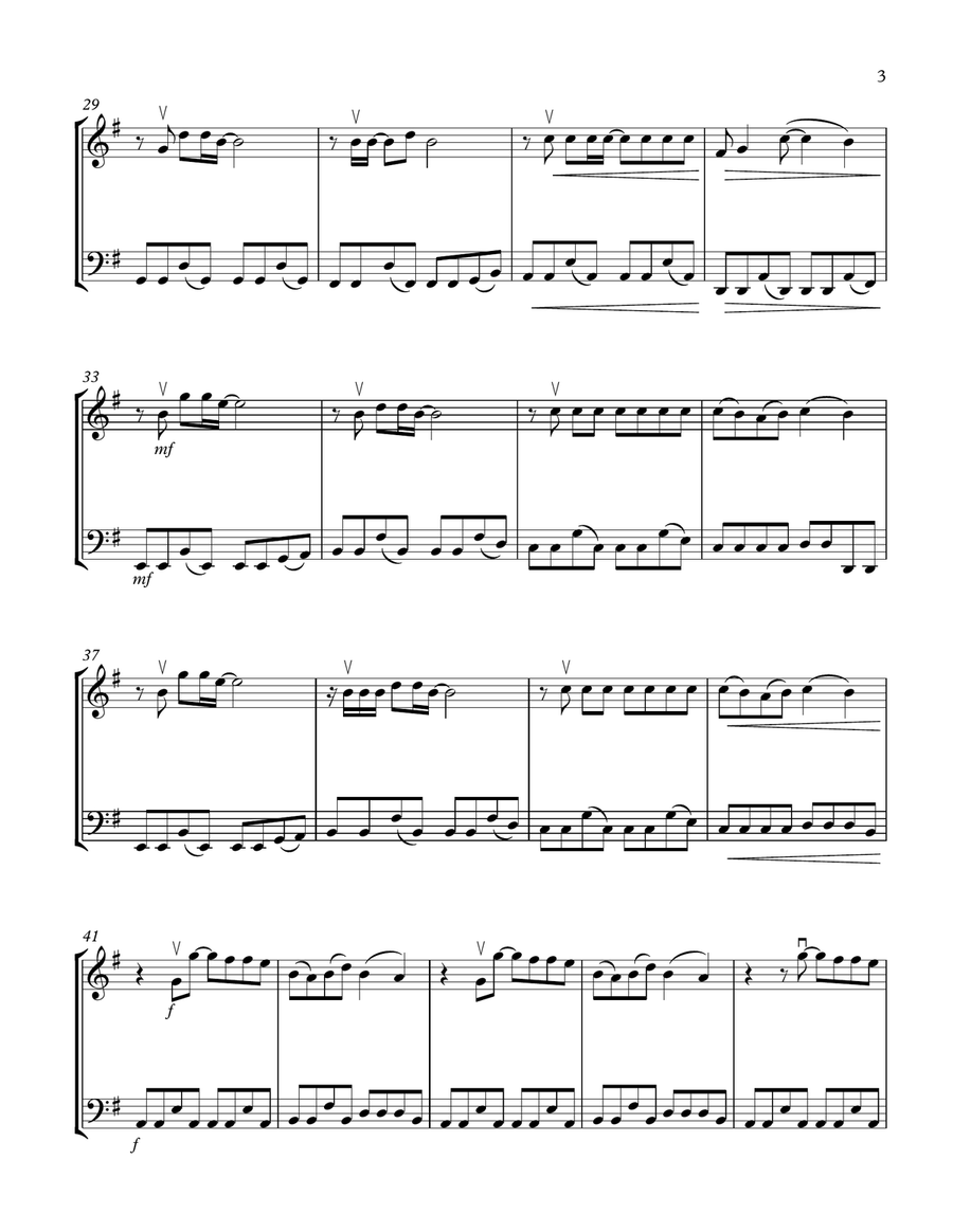 Somewhere Only We Know String Duet scores gallery preview page 3