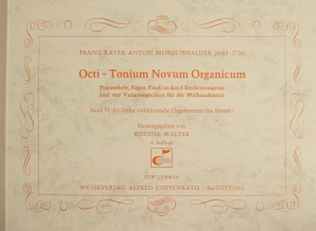Book cover for Murschhauser: Octi-Tonium novum organicum