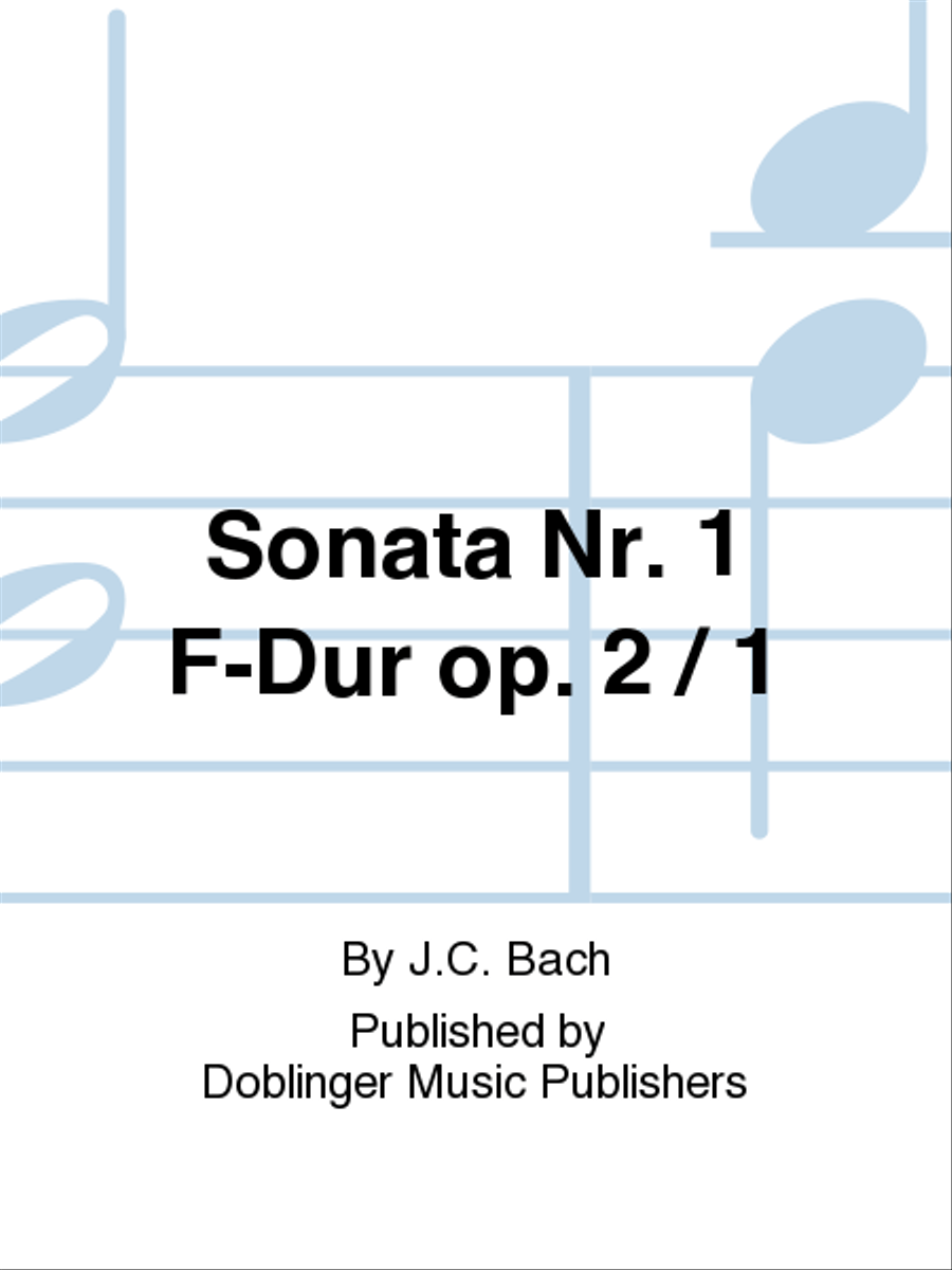 Sonata Nr. 1 F-Dur op. 2 / 1