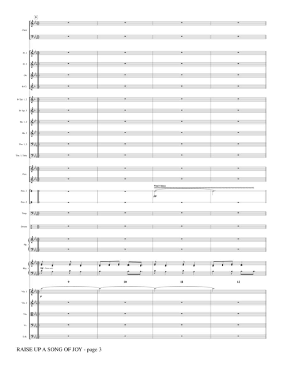 Raise Up A Song Of Joy - Full Score Choir scores gallery preview page 3