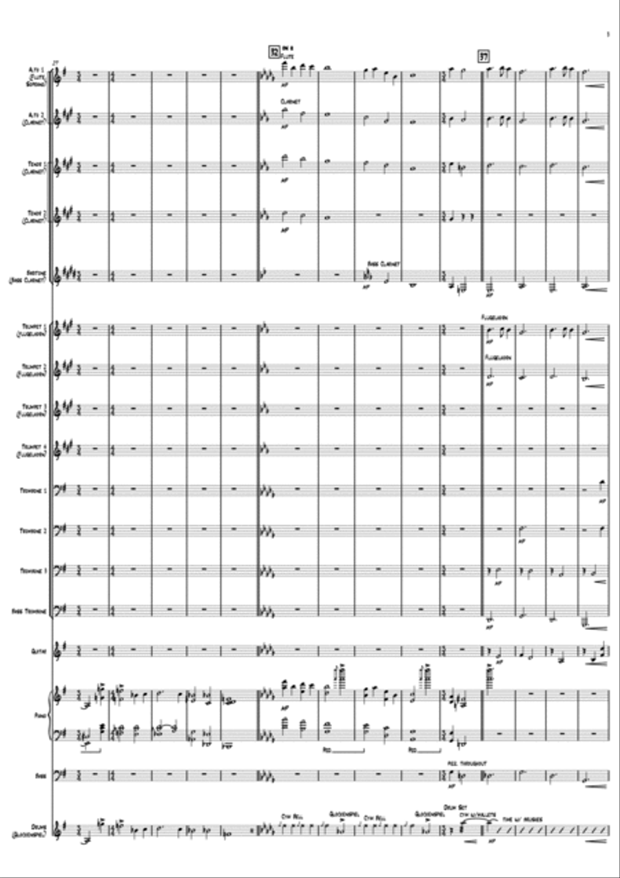 Christmas Modes Christmas Modes Jazz Ensemble scores gallery preview page 3
