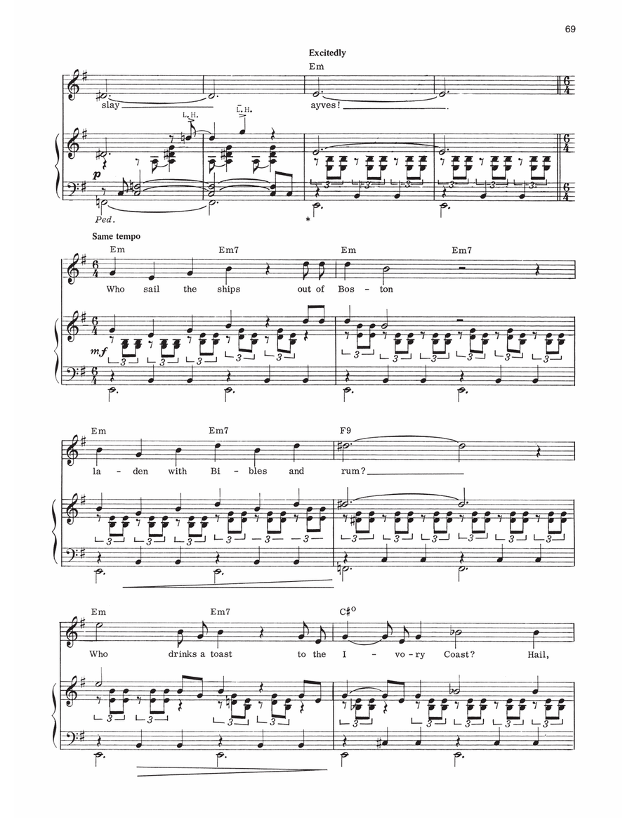 Molasses To Rum (from 1776) Piano, Vocal, Guitar scores gallery preview page 2