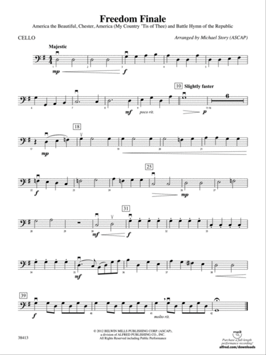 Book cover for Freedom Finale: Cello