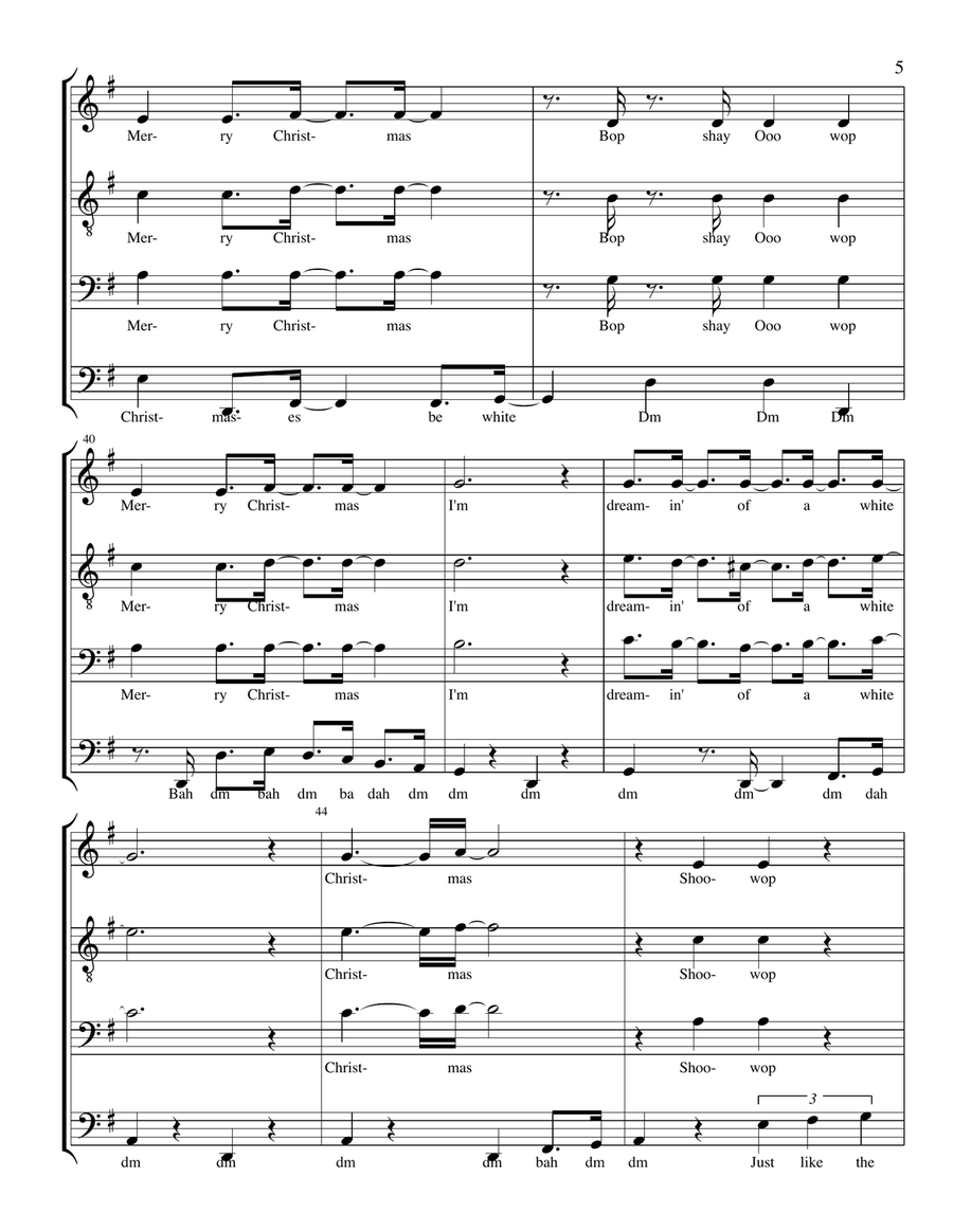 White Christmas White Christmas 4-Part scores gallery preview page 5