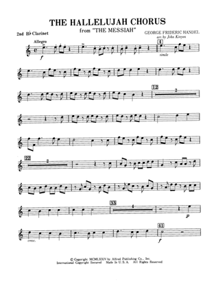 Hallelujah Chorus: 2nd B-flat Clarinet