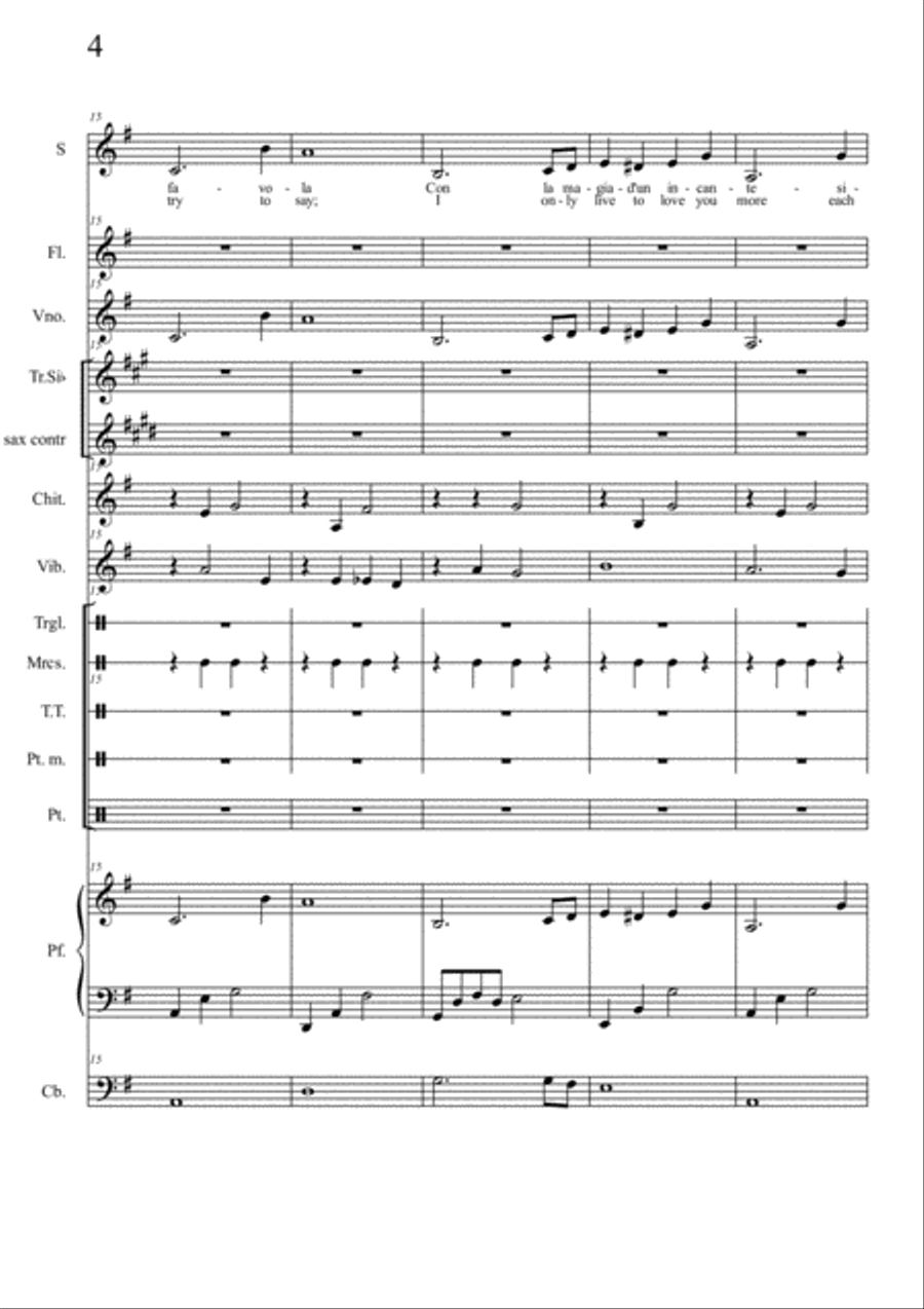 More (ti Guarderò Nel Cuore) Large Ensemble scores gallery preview page 4