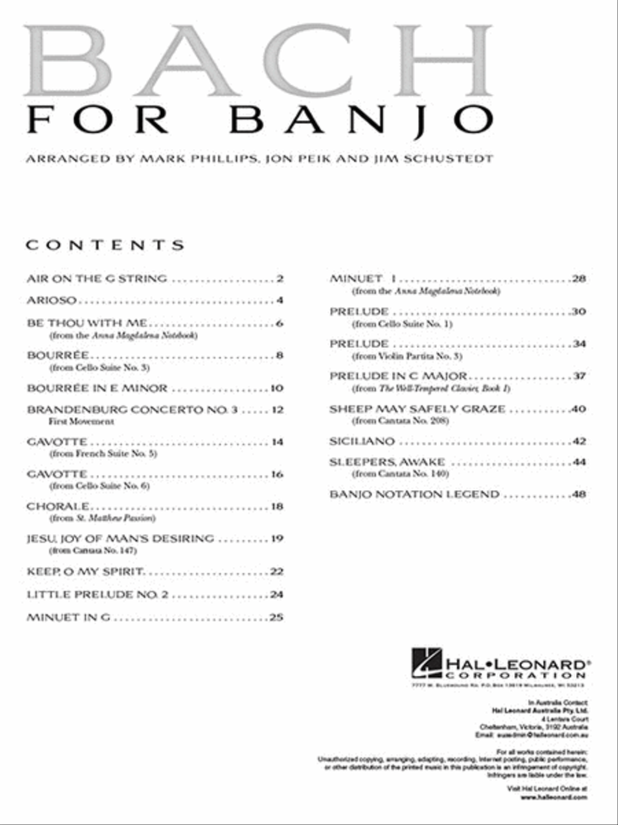 Bach for Banjo Banjo scores gallery preview page 2