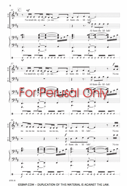 Hands Are Knockin' - SATB Octavo image number null