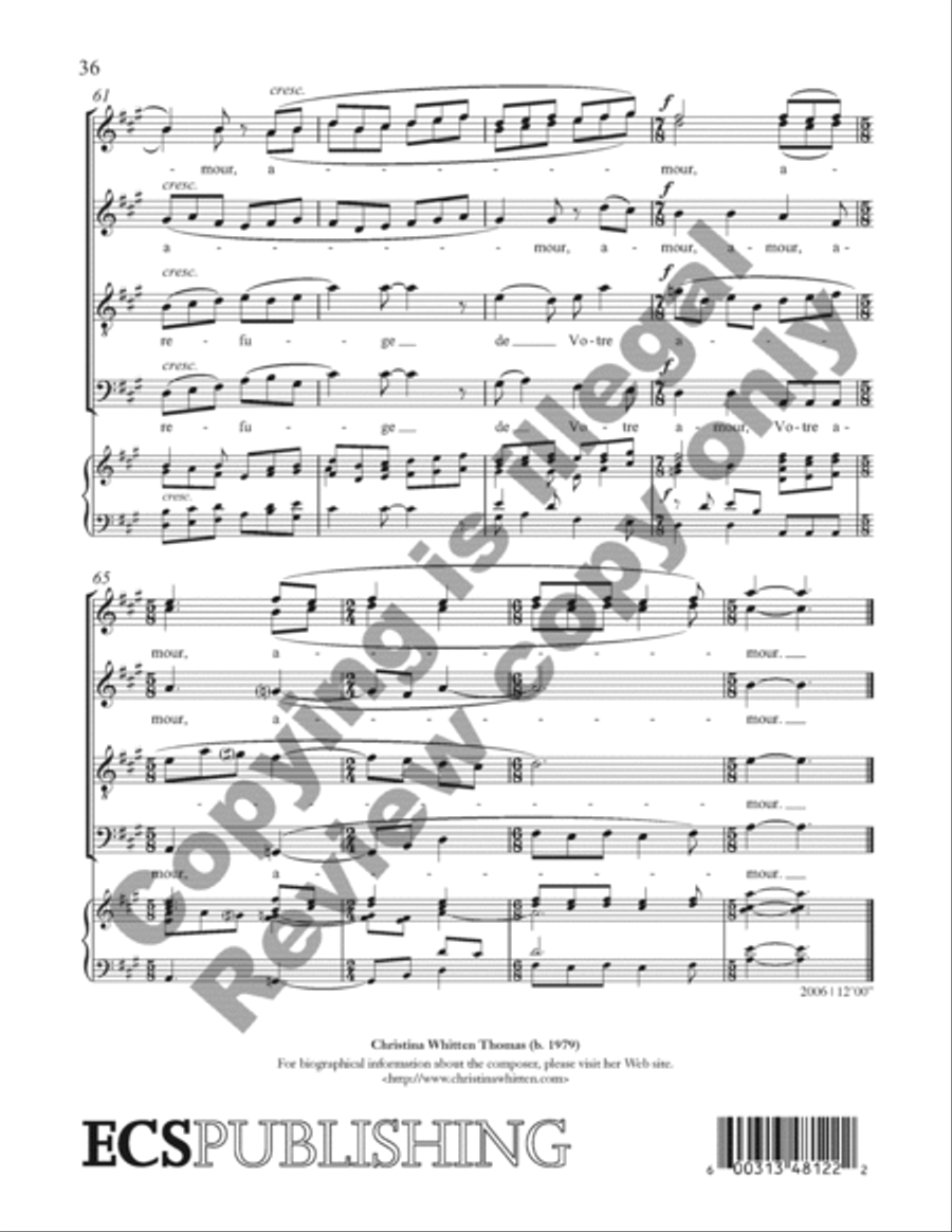 Choral de Bêtes Choral de Bêtes Divisi scores gallery preview page 55