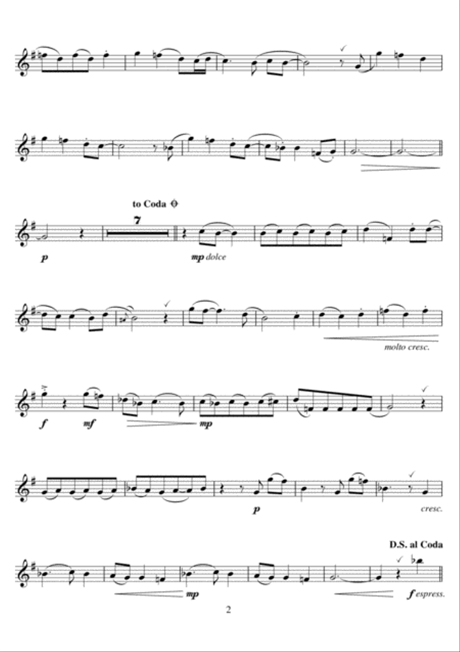 Kiss From A Rose Flute Solo scores gallery preview page 2