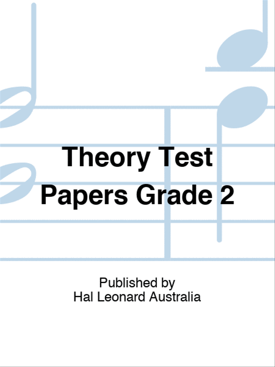 Theory Test Papers Grade 2 School and Community scores gallery preview page 1