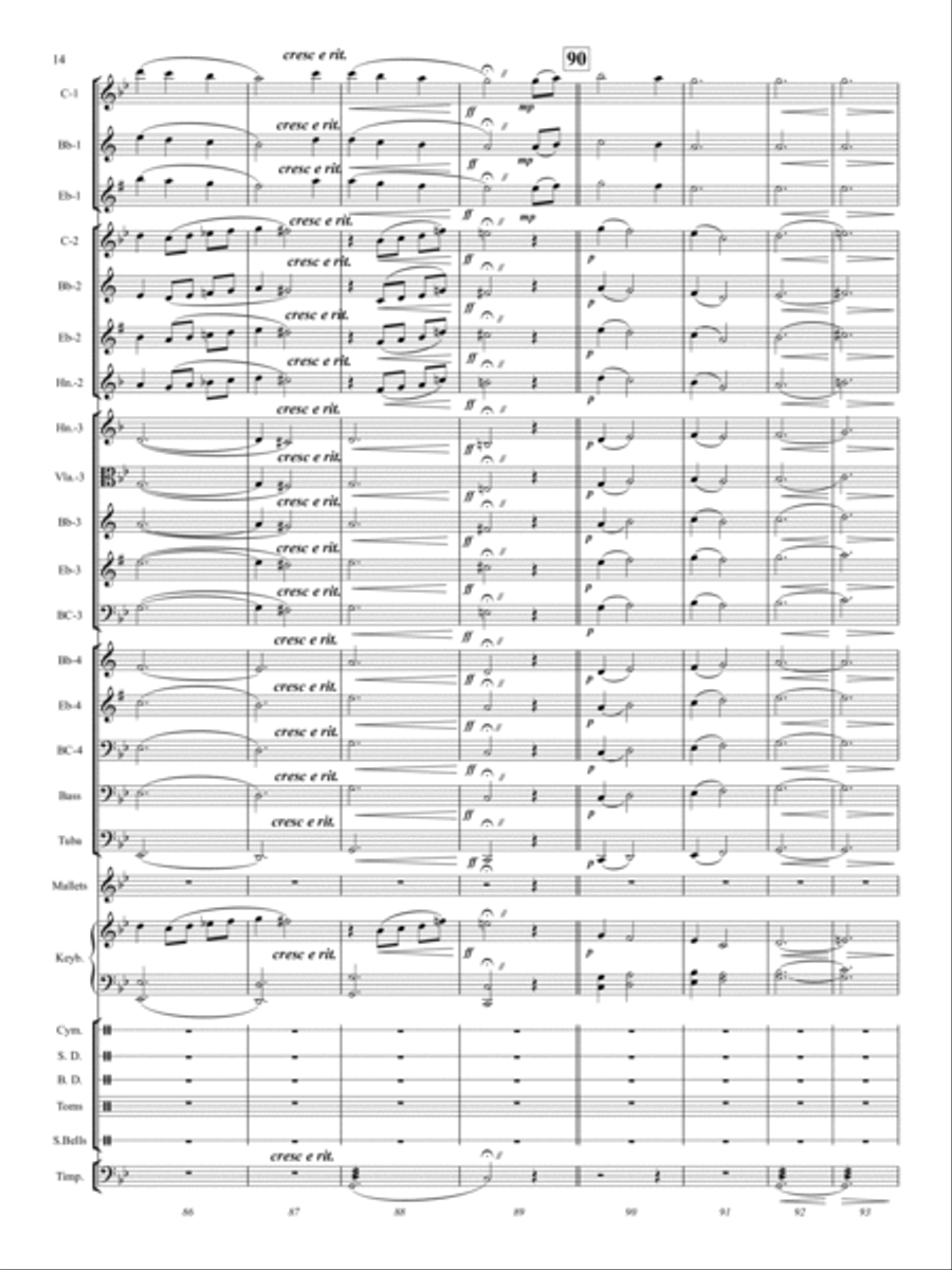 Fire Dance Concert Band scores gallery preview page 15