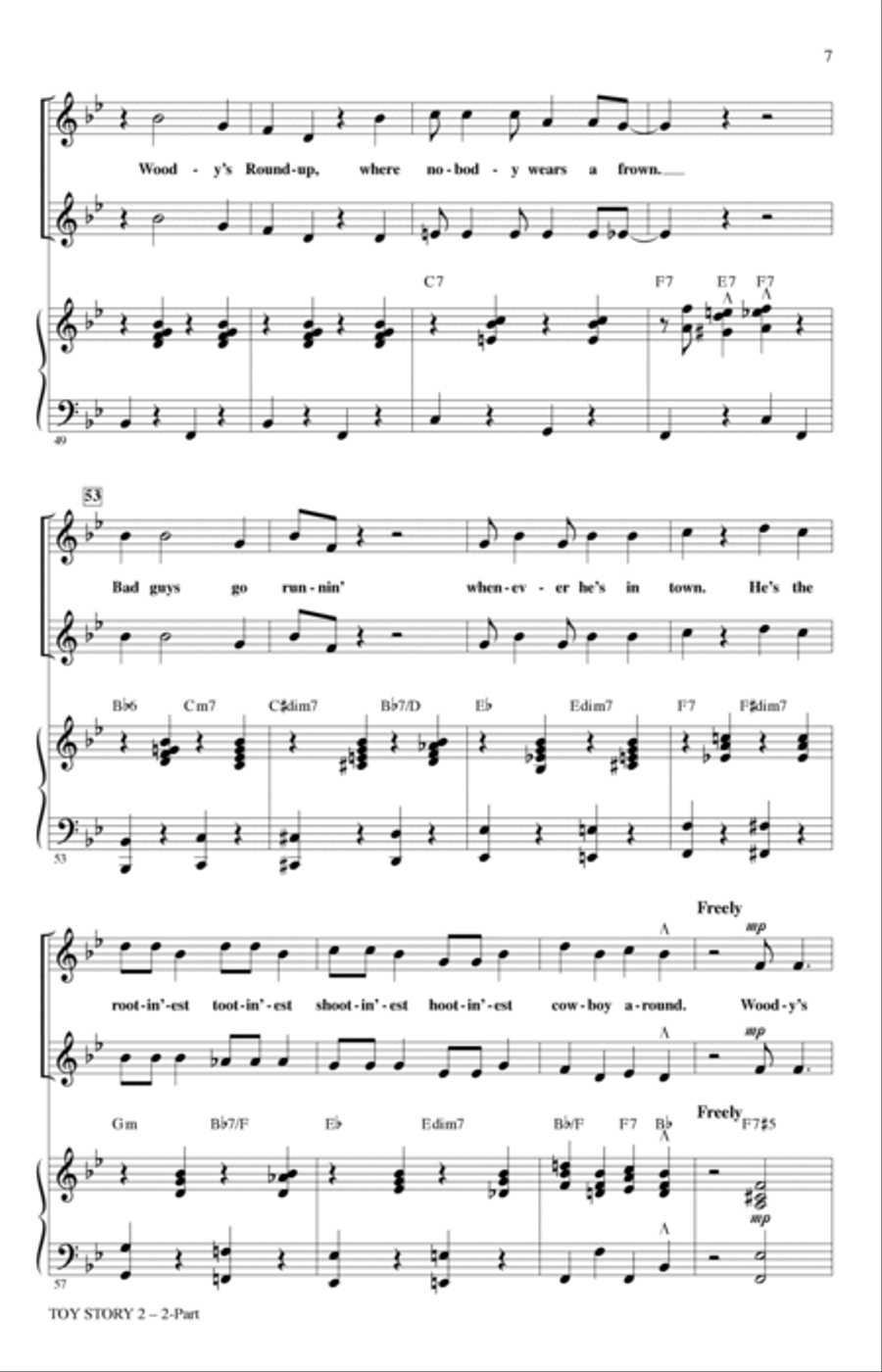 Toy Story 2 (Medley) (arr. Mac Huff) 2-Part scores gallery preview page 5
