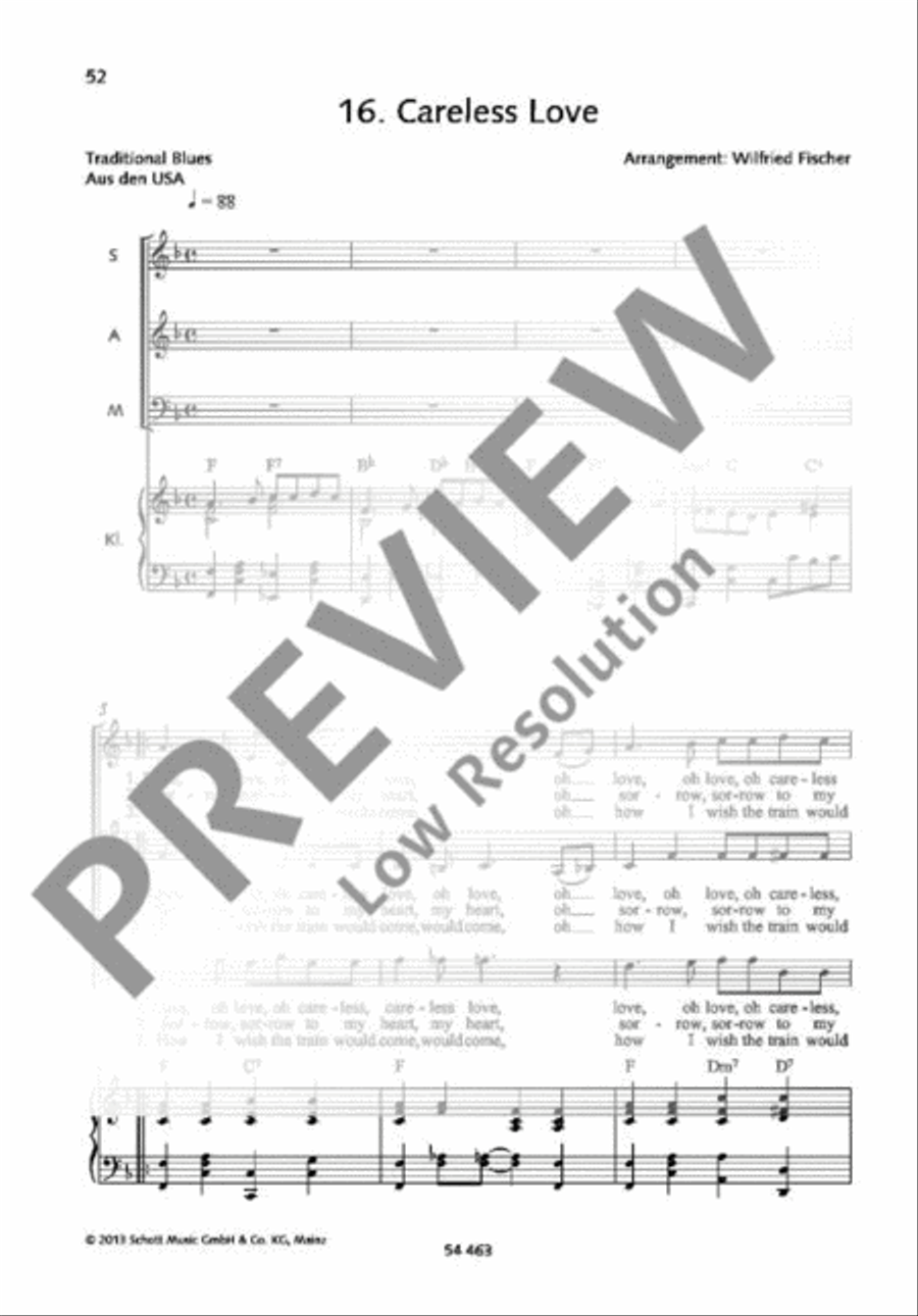 Careless Love A Cappella scores gallery preview page 2