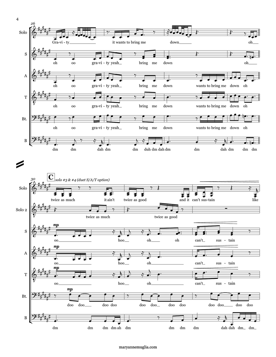 Gravity Divisi scores gallery preview page 4