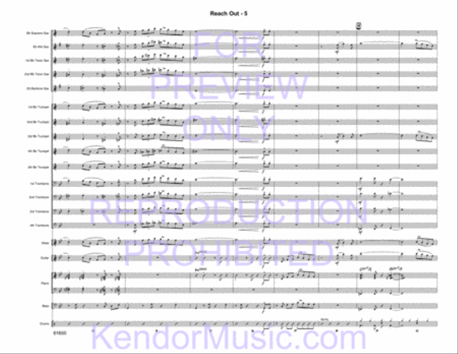 Reach Out Reach Out Jazz Ensemble scores gallery preview page 7