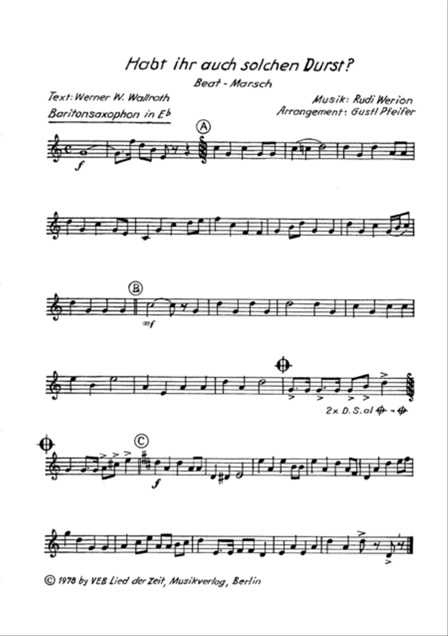 Habt ihr auch solchen Durst? Clarinet scores gallery preview page 2