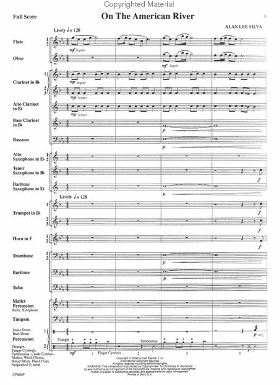 On the American River On the American River Concert Band scores gallery preview page 2