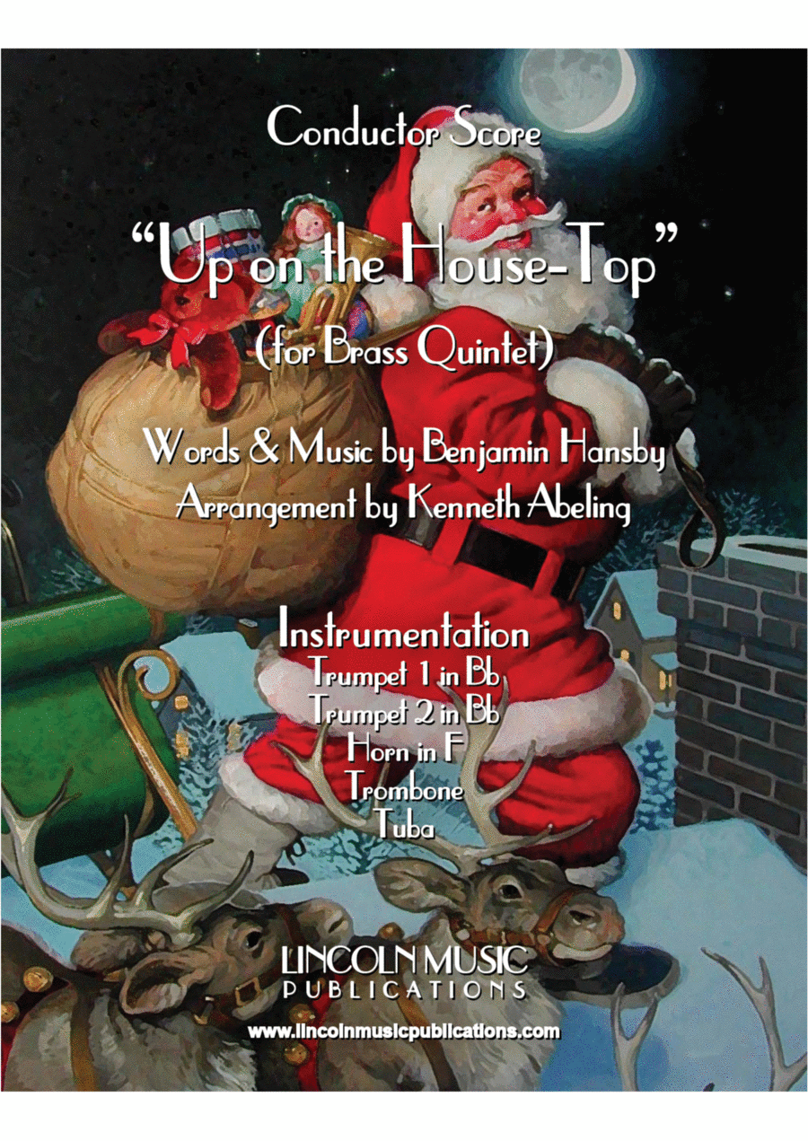 Up on the House-Top & Variations (for Brass Quintet) Brass Quintet scores gallery preview page 1