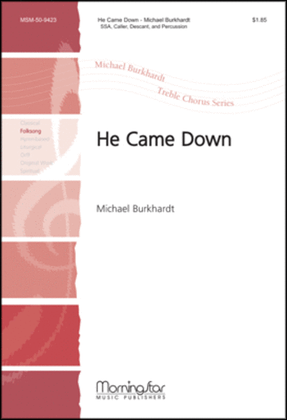 Book cover for He Came Down
