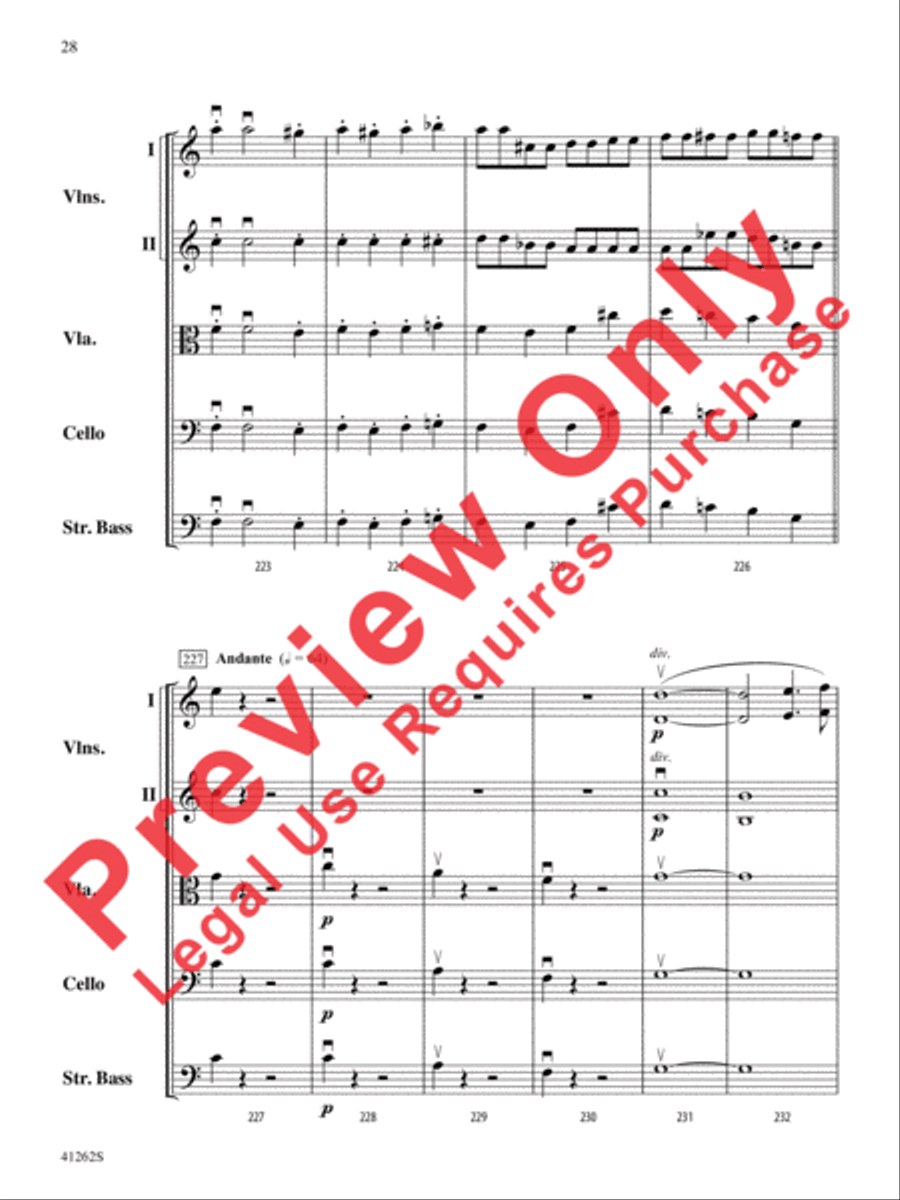 Cosi Fan Tutte String Orchestra scores gallery preview page 29