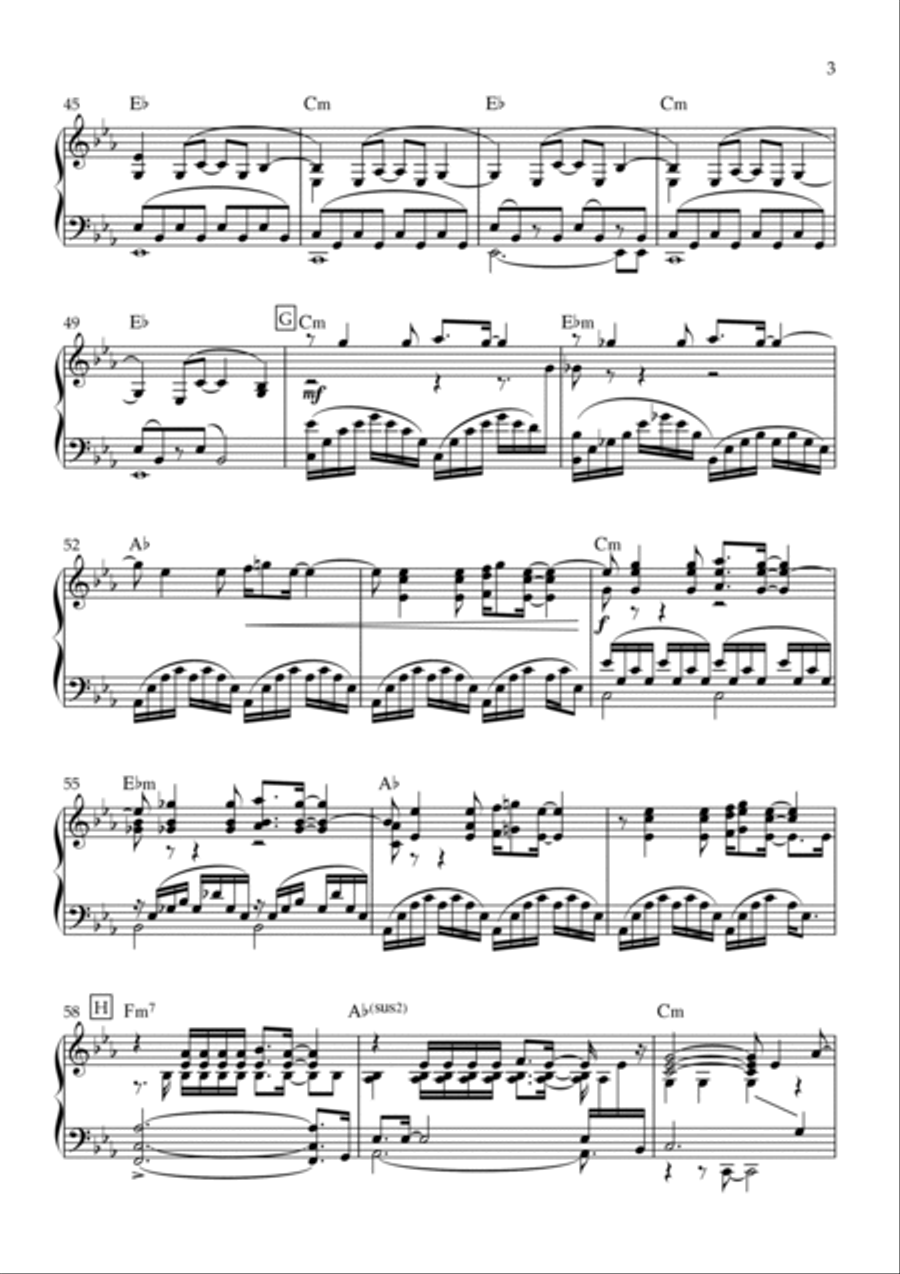 Enjoy The Silence Piano Solo scores gallery preview page 3
