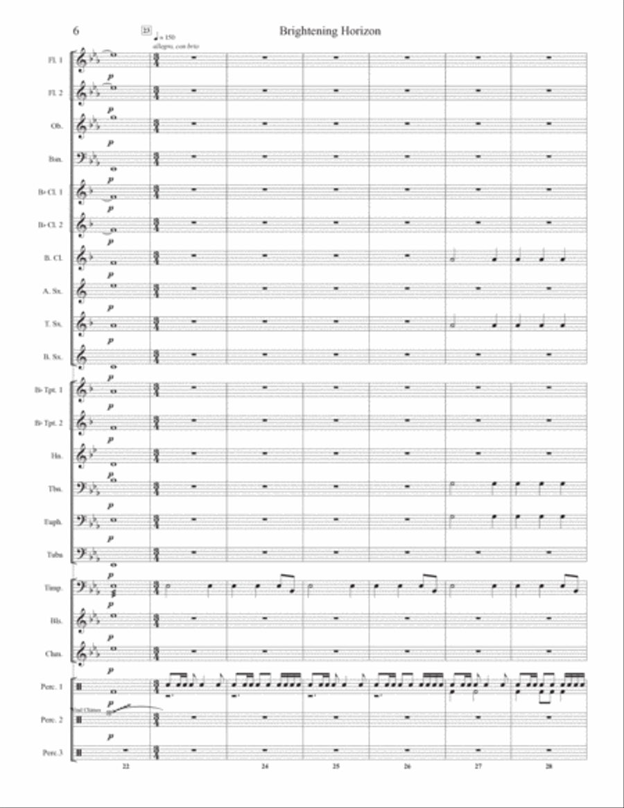 Brightening Horizon Concert Band scores gallery preview page 6