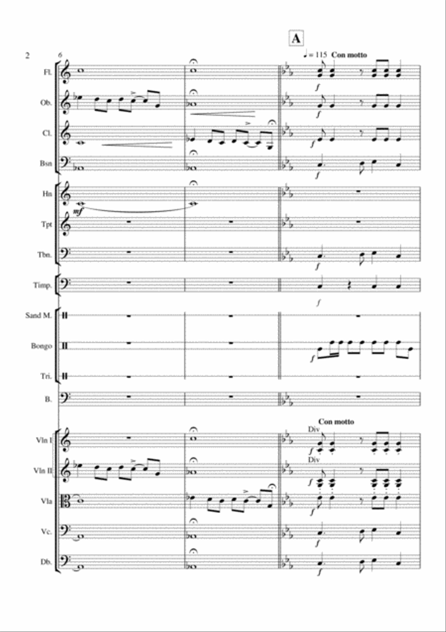 Besame Mucho (Kiss Me Much) Percussion Ensemble scores gallery preview page 2