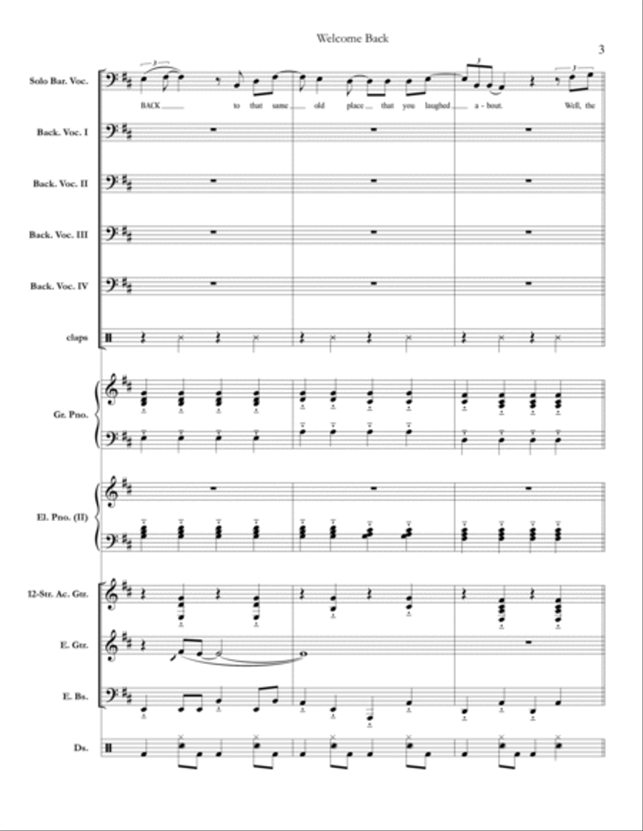 Welcome Back Small Ensemble scores gallery preview page 3