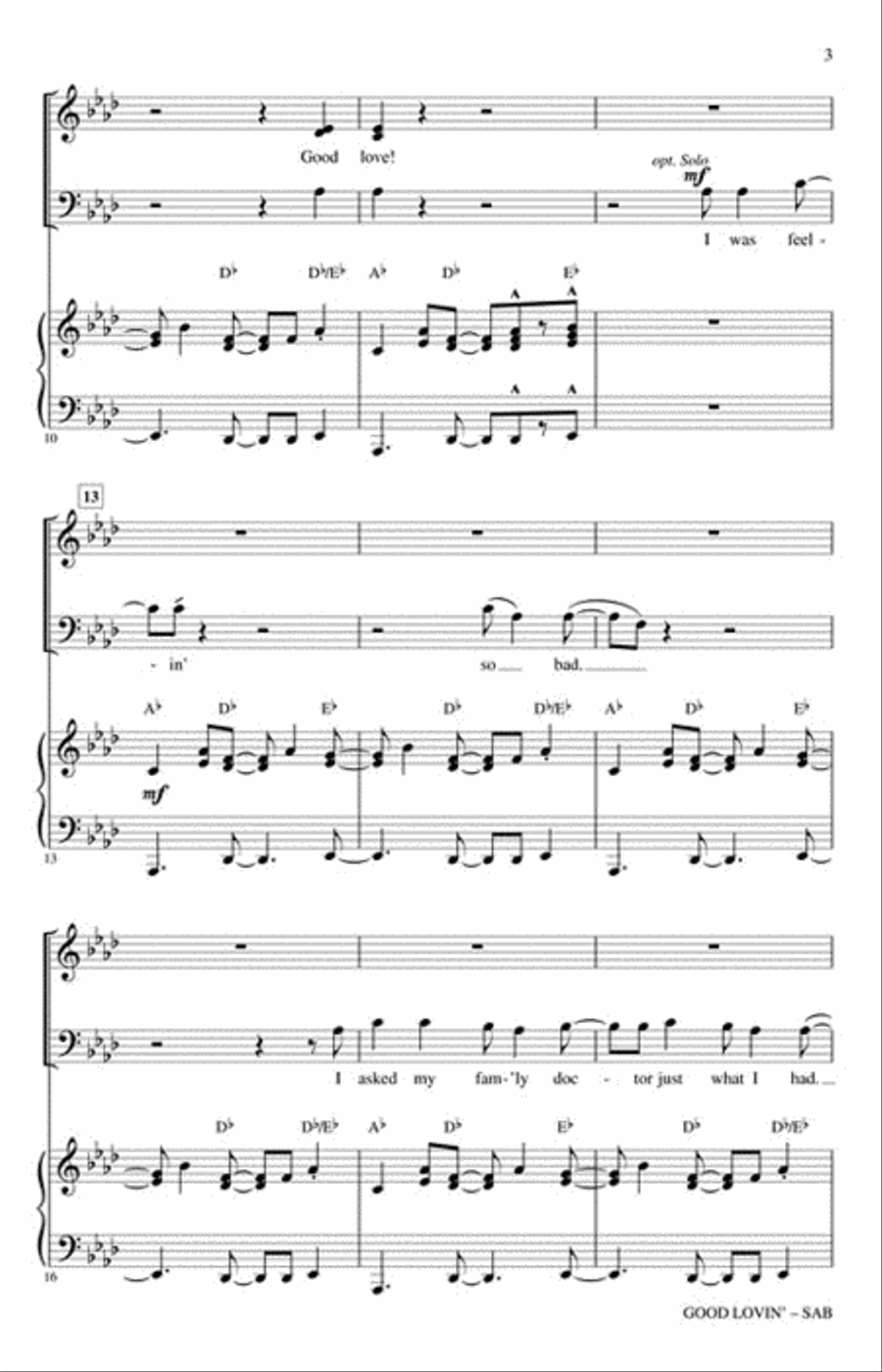 Good Lovin' 3-Part scores gallery preview page 3
