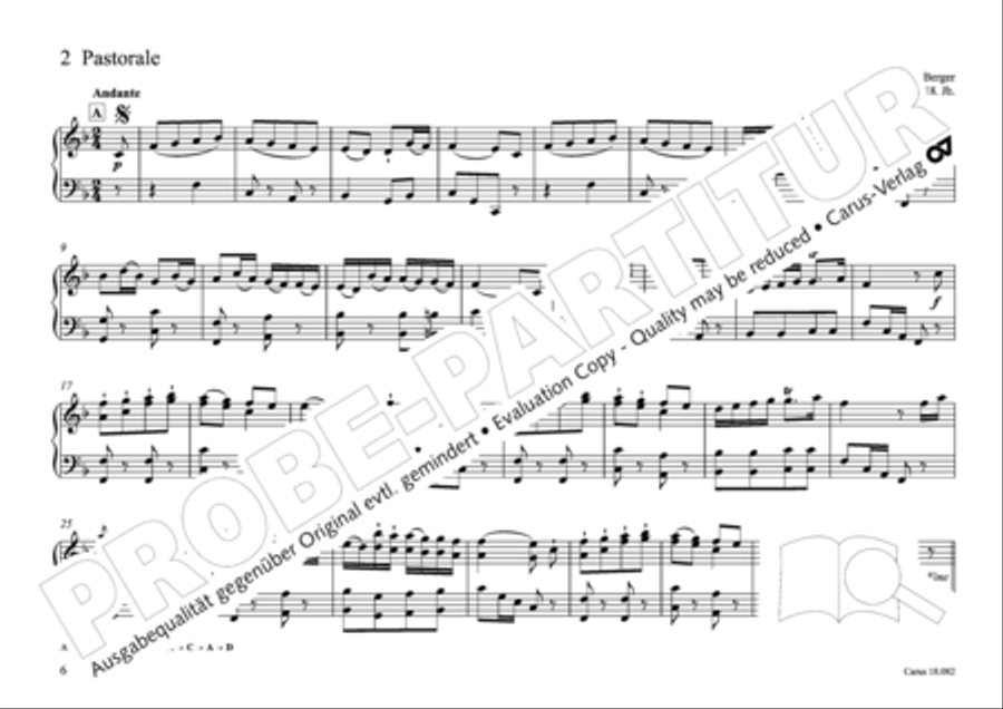 Pastoral music for organ, vol. 2: Germany, Bohemia, Austria, South Tyrol Organ Solo scores gallery preview page 7