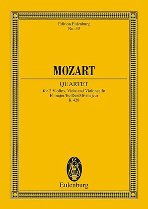 Book cover for String Quartet in E-Flat Major, K. 428