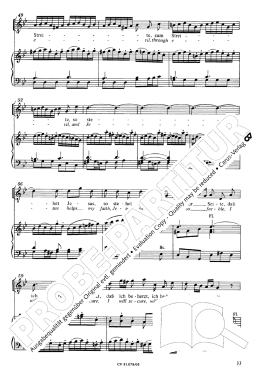 Jesus, you have freed my spirit (Jesu, der du meine Seele) 4-Part scores gallery preview page 34