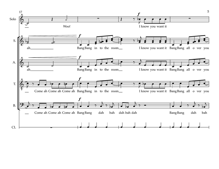 Bang Bang (Rap Version) - Score Only A Cappella scores gallery preview page 5