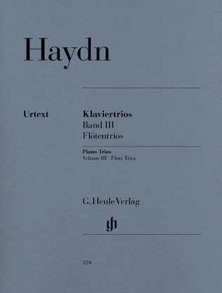 Book cover for Piano Trios – Volume III: Flute Trios