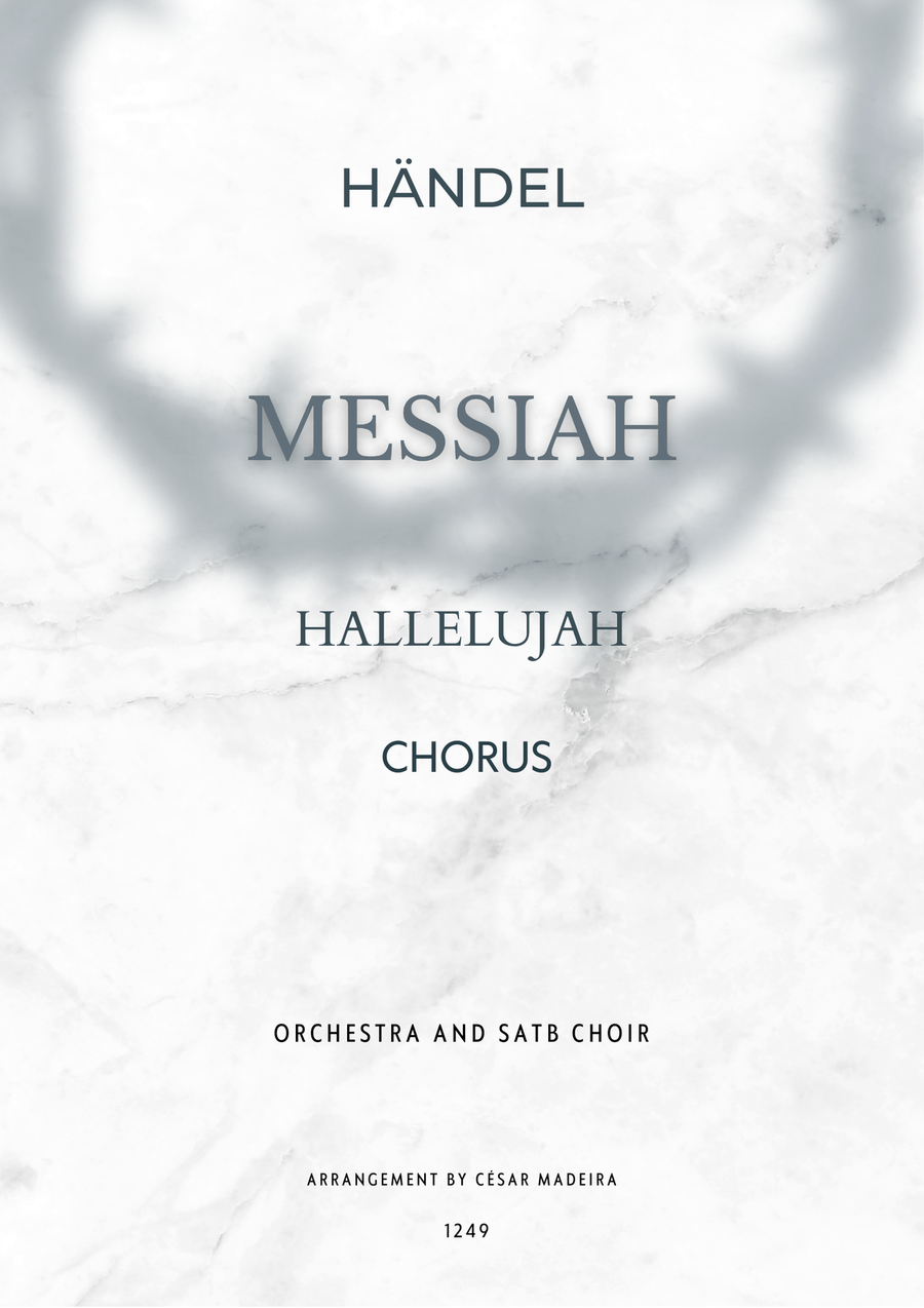 Hallelujah from Handel's Messiah - Orchestra and SATB Choir (Full Score and Parts) 4-Part scores gallery preview page 1