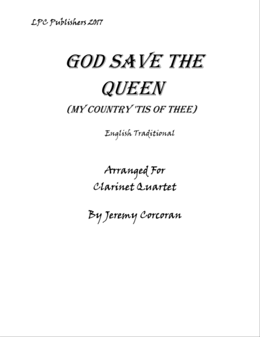 God Save the Queen (My Country Tis of Thee) Woodwind Quartet scores gallery preview page 1