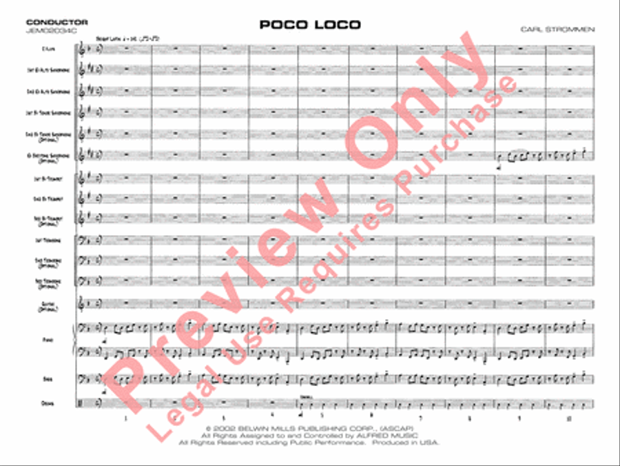 Poco Loco Poco Loco Jazz Ensemble scores gallery preview page 4