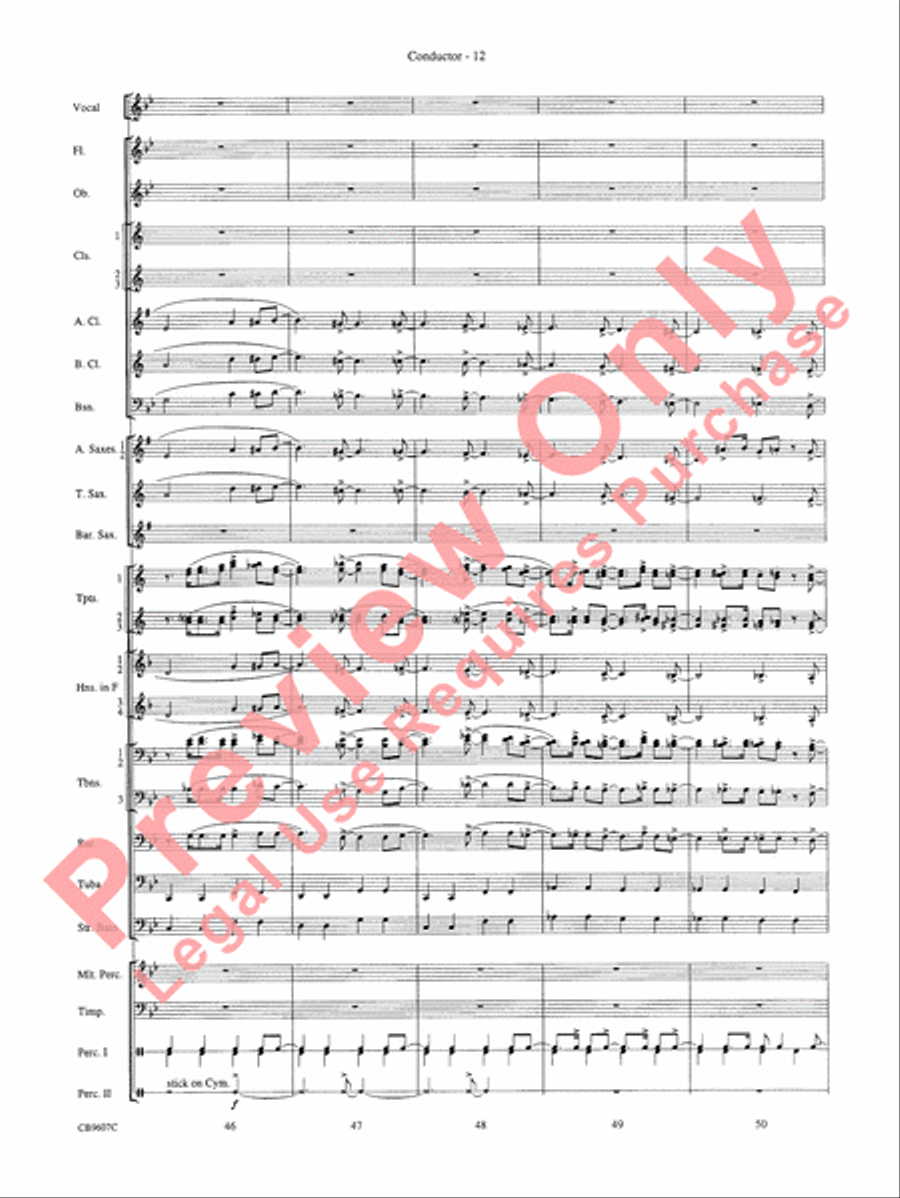 Blue Moon Concert Band scores gallery preview page 14
