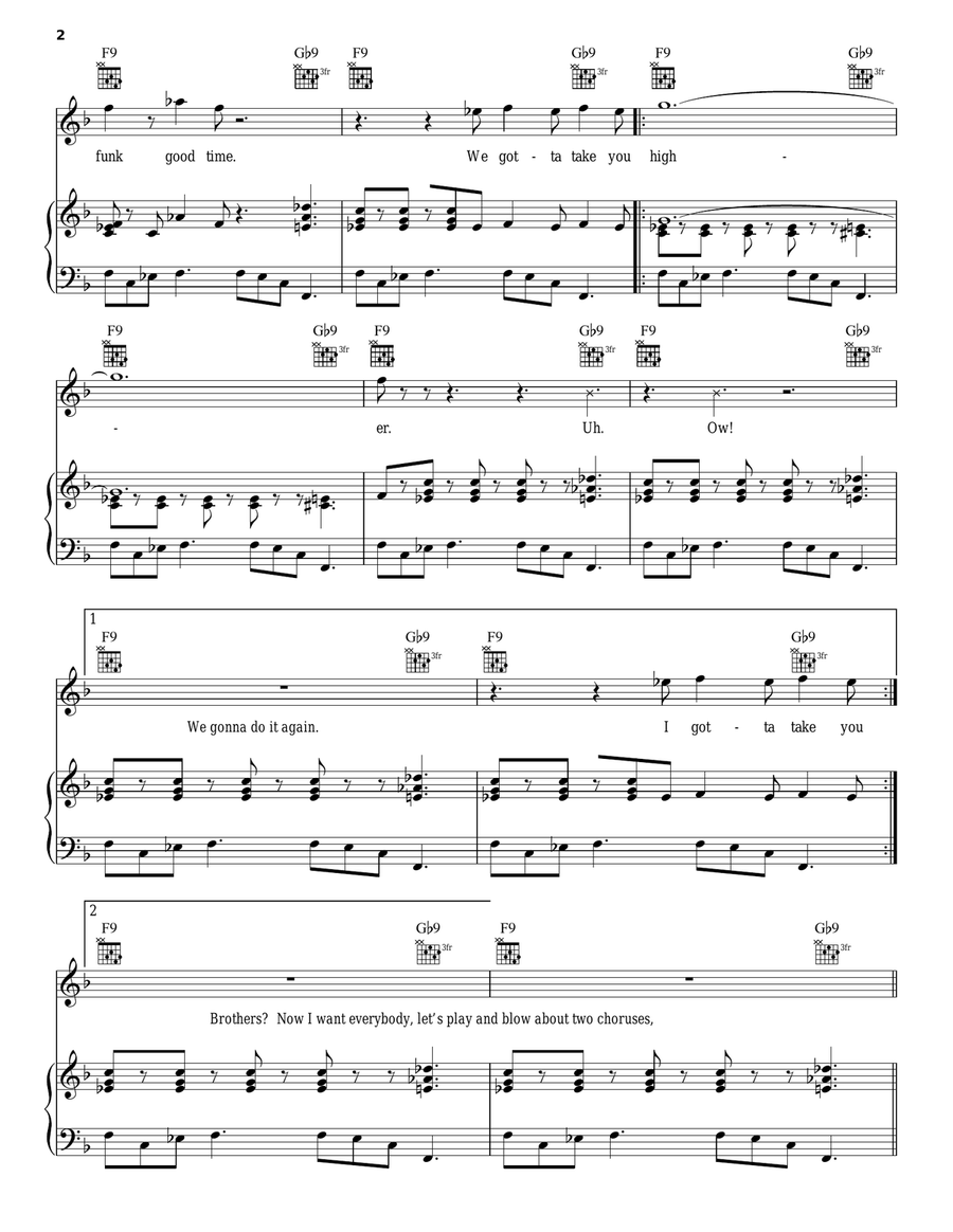 Doin' It To Death Piano, Vocal, Guitar scores gallery preview page 2