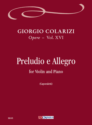 Preludio e Allegro for Violin and Piano