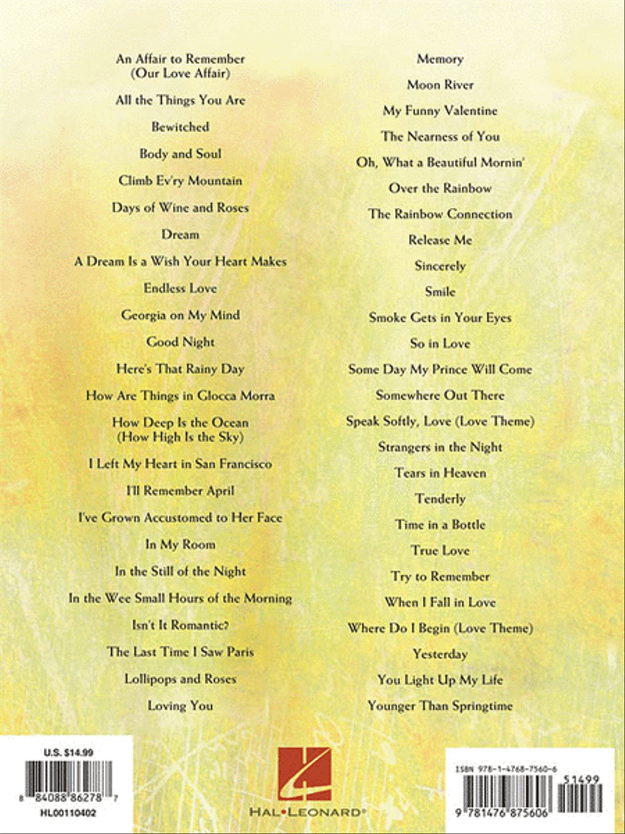 The Most Beautiful Songs Ever Piano Solo scores gallery preview page 2