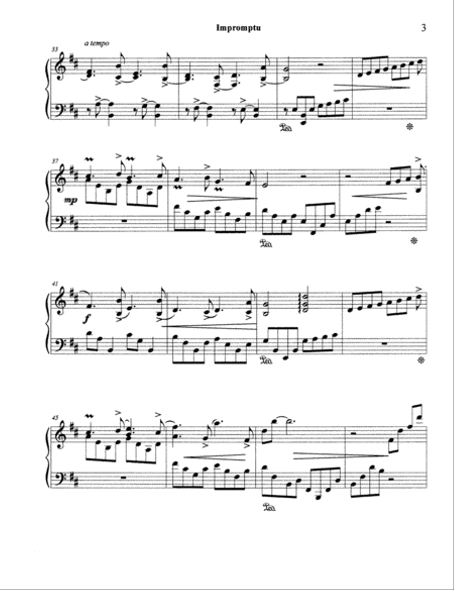 Impromptu in B Minor Impromptu in B Minor Piano Solo scores gallery preview page 3