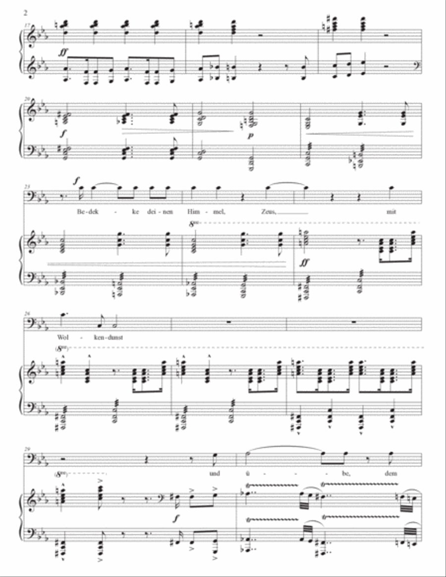 WOLF: Prometheus (transposed to C minor) Voice scores gallery preview page 3