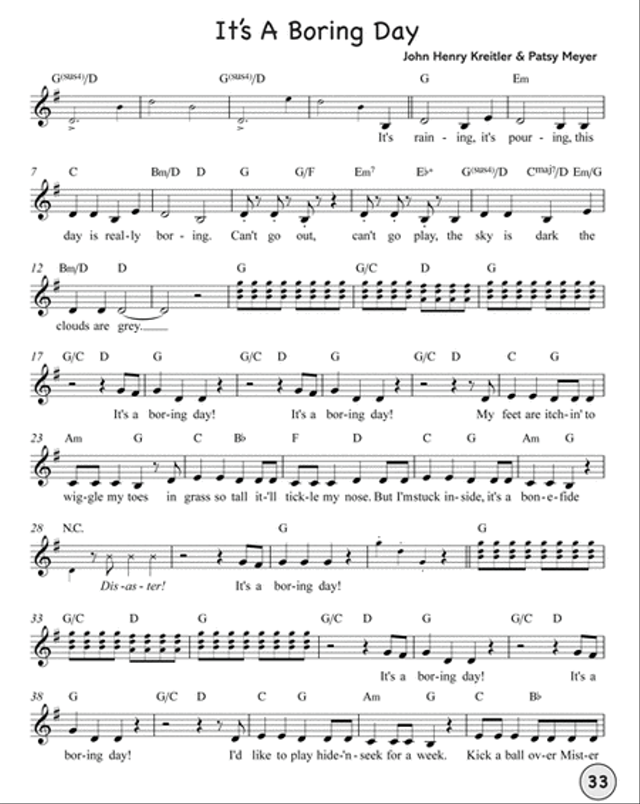 It's A Boring Snoring Exploring Day Choir scores gallery preview page 3